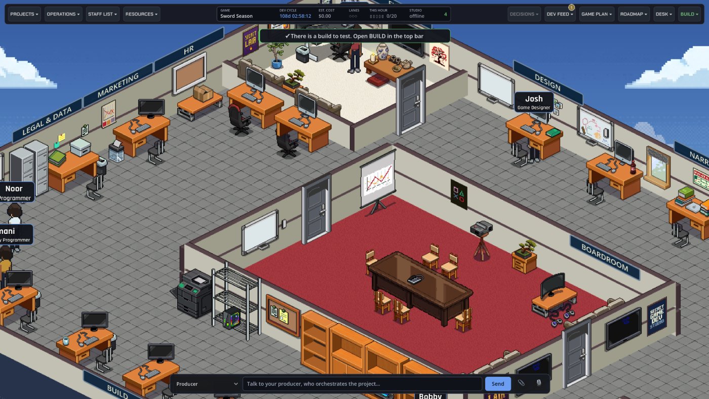 Close on the boardroom and design rooms, people at desks