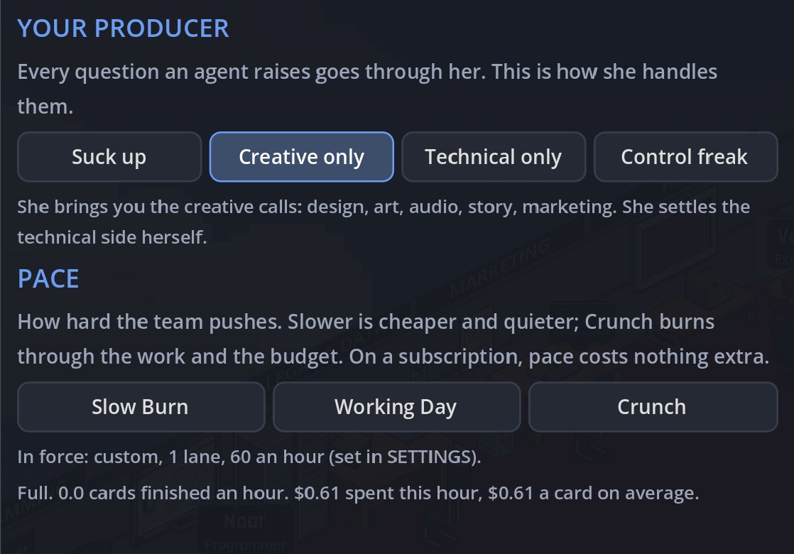 PACE: Slow Burn, Working Day, Crunch, and what this hour cost